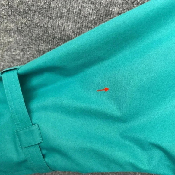 Vintage London Fog Trench Coat Womens L / 14 Teal Bold Double Breasted Jacket - Picture 9 of 16